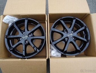 Alu disky černé Borbet, 16", 4x100, ET 40, šíře 5,5J