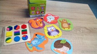 Dřevěná vkládačka,first puzzle