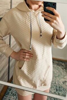 Nová Dámská béžová mikina s kapucí, velikost S