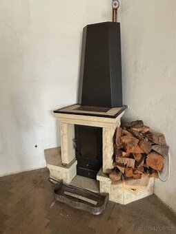 Interiérový kotel/krb VERNER s výměníkem (6,5 kW)