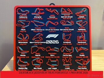 Mapa jizdních tras FORMULE 1 pro rok 2026