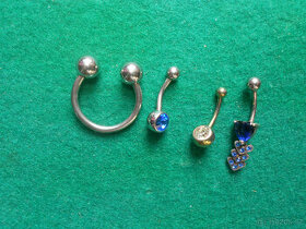 Piersing chirurgická ocel 4 ks