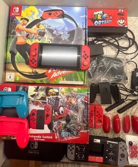 Nintendo switch kompletní sada + Ring Fit