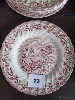 Anglický porcelán č.23 dezertní talíře