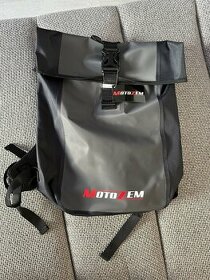 Vodotěsný batoh MotoZem černo-šedý - 1