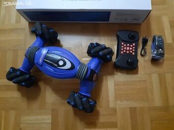 RC trikové auto s efekty,dvojí ovládání -jako NOVÉ