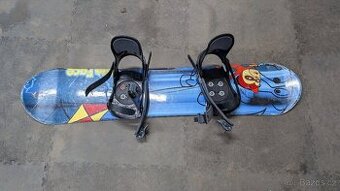 Prodám dětsky snowboard (110 cm) s vázáním - 1