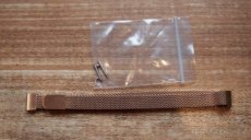 ocelový mesh řemínek šíře 10mm rose gold - 1