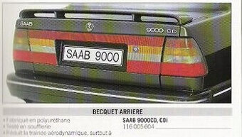 Koupím zadní spojler na SAAB 9000 CD