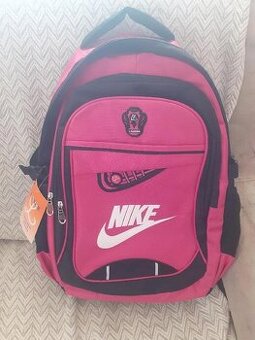 Nový sytě růžovočerná batoh nike