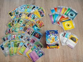 Originál Pokémon karty, lesklé, 80 ks v krabičce