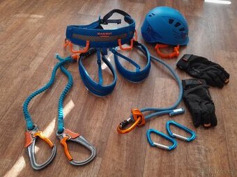Ferratový set Petzl - Scorpio Eashook, Mammut sedák, odsedka