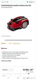 Robotická sekačka Einhell