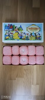 Bavl. pletací/háčkovací příze Sněhurka,nepoužitá