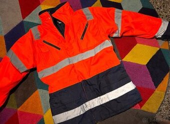 PROFI ZIMNÍ REFLEXNÍ PÁNSKÁ BUNDA -S KAPUCÍ S(DLE MÍR L)