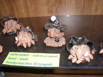 čarodějnice - keramické hlavy, sleva, více kusů