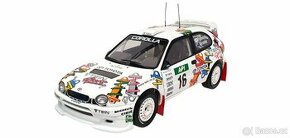 Toyota corolla wrc 1:18 Autoart rally Fujimoto, otviraci