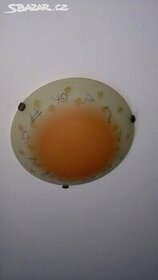 Stropní svítidlo, světlo na 2 žárovky, sklo, 40cm