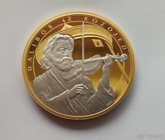 Pamětní medaile – Dalibor z Kozojed (Au + Pt, proof)