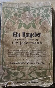 Německá bylinkářská a zdravotní příručka z roku 1908