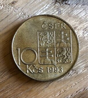 Mince 10Kčs, ČSFR - Masaryk, Rašín, Štefánik