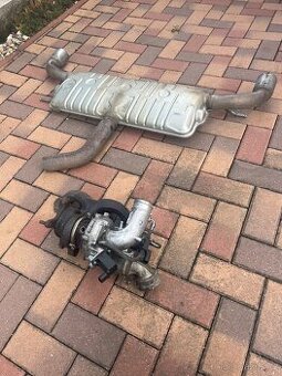 Vw Golf VI mk6 GTI, katalyzátor, koncový díl výfuku, Turbo