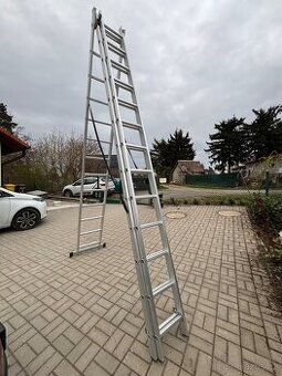 Žebřík hliníkový 3x13, 11m pracovní výška