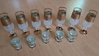 Soupravy zlacených sklenic - 1