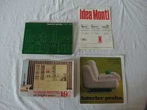 4x Katalogy a prosp. nábytku Interier Praha 71 -74