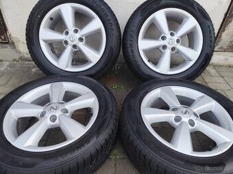 ALU 5x114.3 r17 NISSAN + PNEU - PĚKNÁ SADA