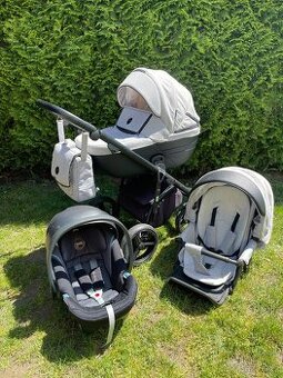 Kočárek Adamex 2v1 + autosedačka Cybex
