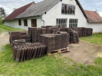 Střešní tašky Betonpres Optimal - cca 2806 ks