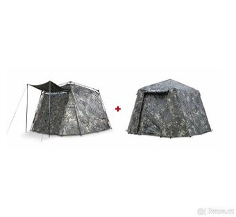 Nash Bivak Bank Life Blockhouse Camo Pro + Zimní přehoz - 1
