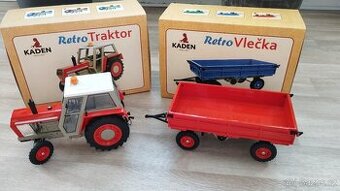 Zetor 8011 KADEN s vlekem červený