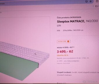 Matrace 140x200