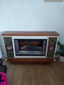 Retro elektrické krbové topidlo