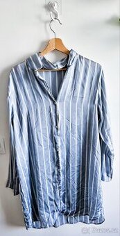Dámská modrá košile s proužky, velikost S