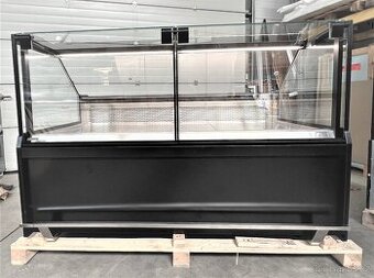 Chladící vitrína s hranatými skly 2m - 1