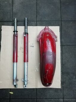 Malá kývačka Jawa-ČZ,  blatník, přední vidlice