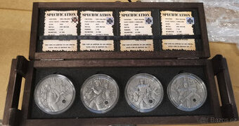 Kompletní sada Gangster - stříbrné mince.