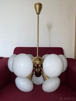 Ikonický retro lustr "Sputnik" – Brusel – 60./70. léta