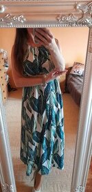 Shein letní dlouhé šaty s tropickými listy