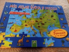 Můj atlas světa s puzzle kniha 6+