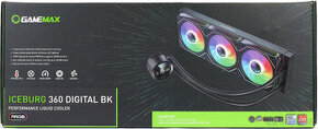 Vodní AIO chladič: GameMax IceBurg 360 Digital BK - Nový