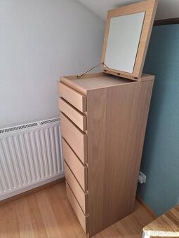 IKEA MALM Komoda 6 zásuvek 40x123 cm