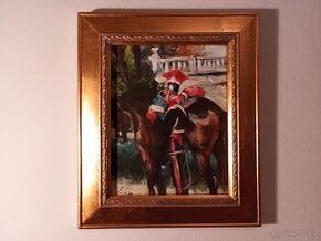 Olejomalba na plátně - zdobený rám 310x260mm - 29 -