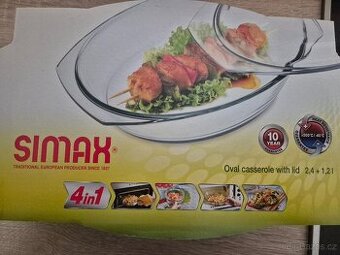 SIMAX Pekáč oválný 2.5 l + víko 1.2 l