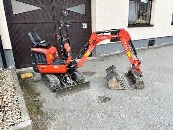 Minibagr Kubota K008-5, krásný stav