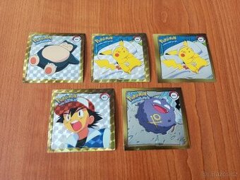 Pokemon ArtBox zlaté samolepky z 1999