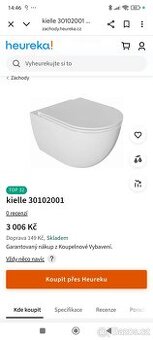 Závěsná WC mísa oudee - 1